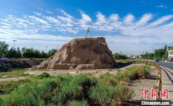 圖為沙州郡城遺址公園古遺址。　王斌銀 攝
