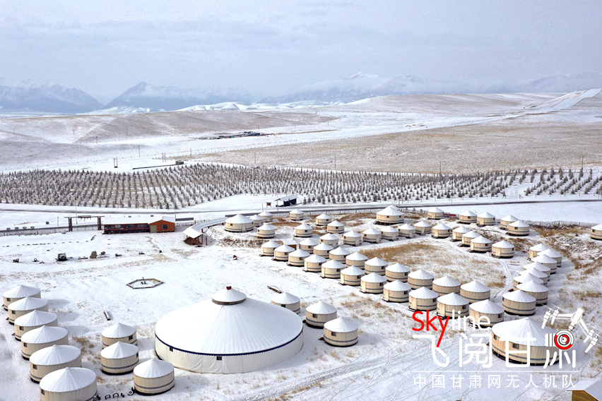 【飛閱甘肅】山丹馬場(chǎng)：白雪蓋春色 洗蕩祁連千萬(wàn)春