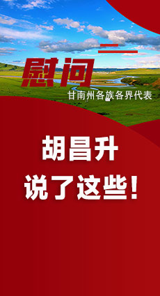  圖解|慰問甘南州各族各界代表 胡昌升說了這些！