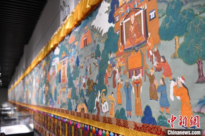 8月20日，“塔影河聲吉祥千年——涼州會盟暨蘭州與武威文物聯(lián)展”在蘭州市博物館開展。戴文昌 攝