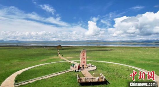 2024年6月，甘肅甘南州碌曲縣尕海湖。(資料圖)高瑩 攝