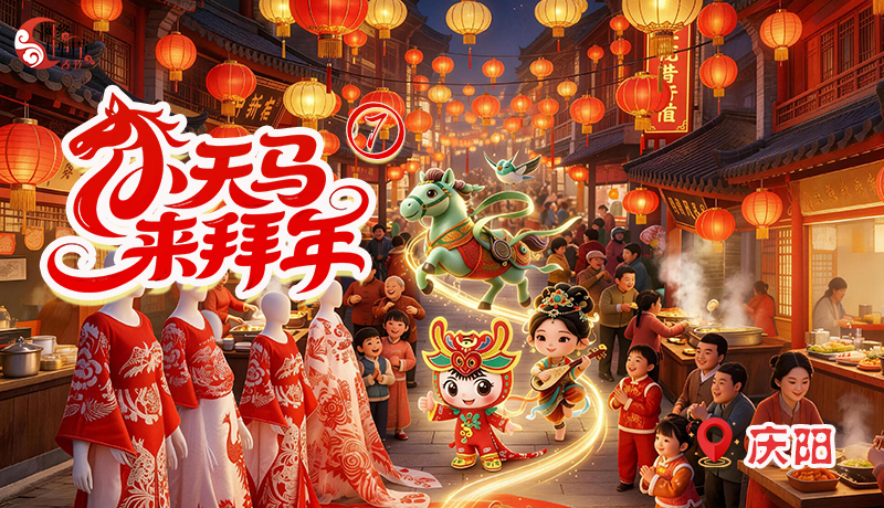 【網(wǎng)絡(luò)中國(guó)節(jié)·春節(jié)】小天馬來(lái)拜年|慶陽(yáng)尋“寶”