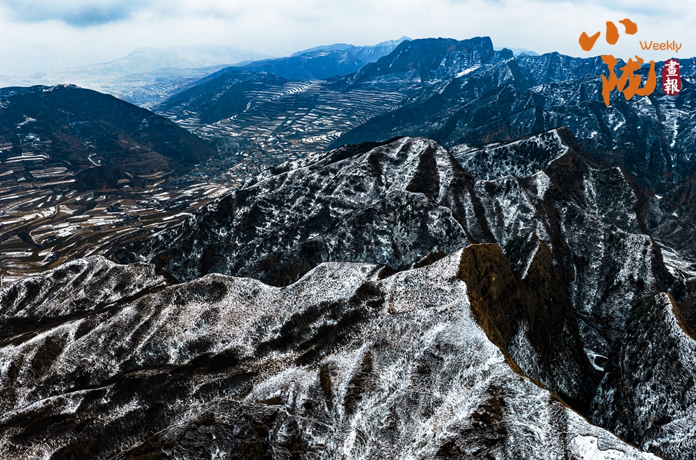 鐵籠山丹霞 一場春雪，億萬年的守望
